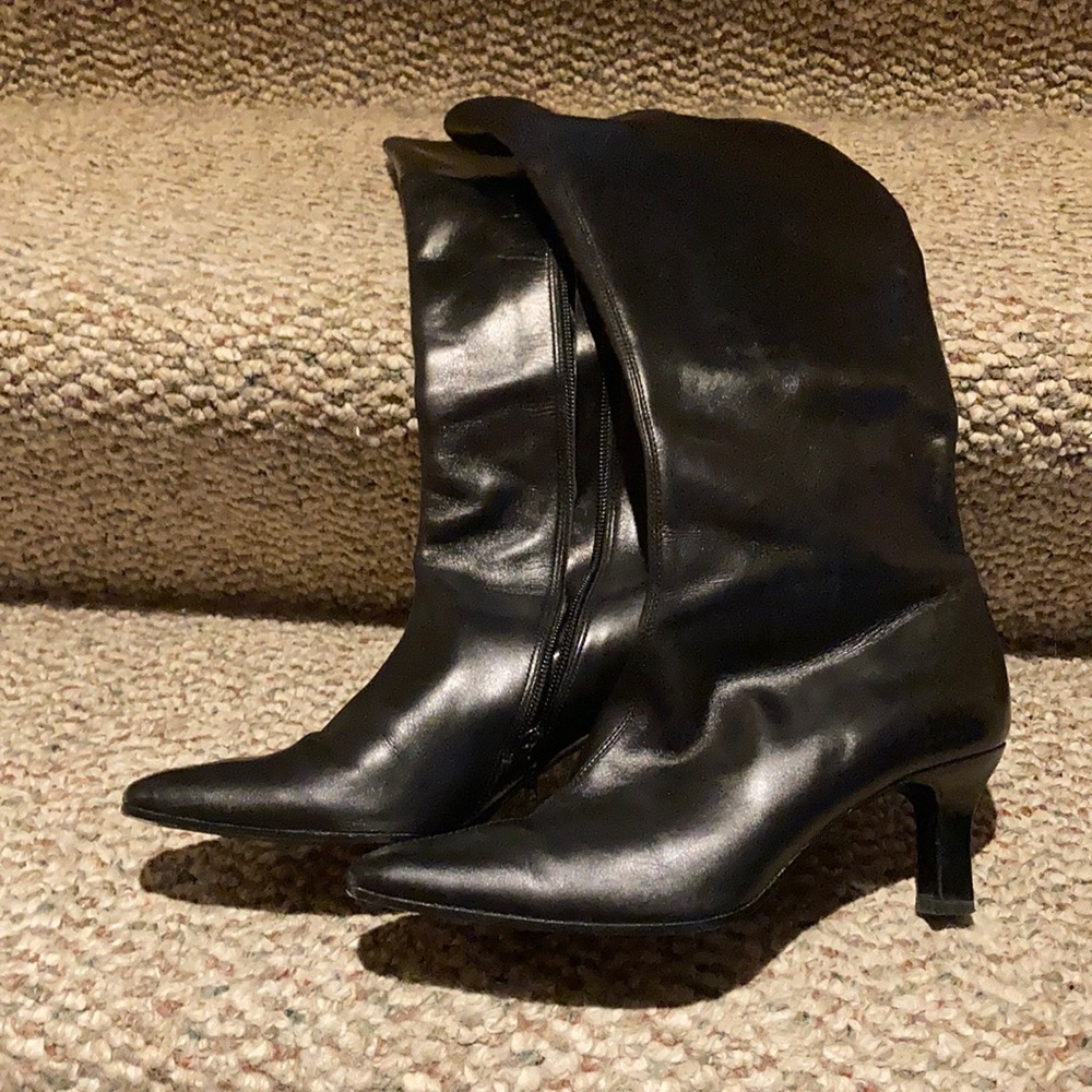 Black long boots